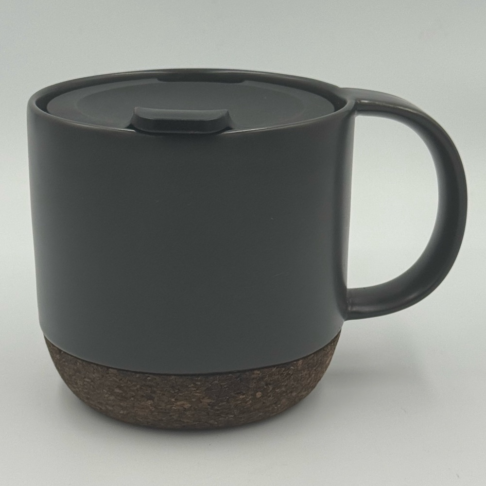 STARBUCKS 2016 Cork Bottom Mug Coffee Mug Gray Ceramic 12 oz - Picture 3 of 8